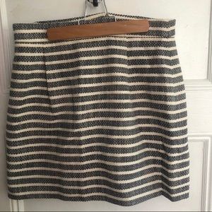 J. Crew striped pencil skirt